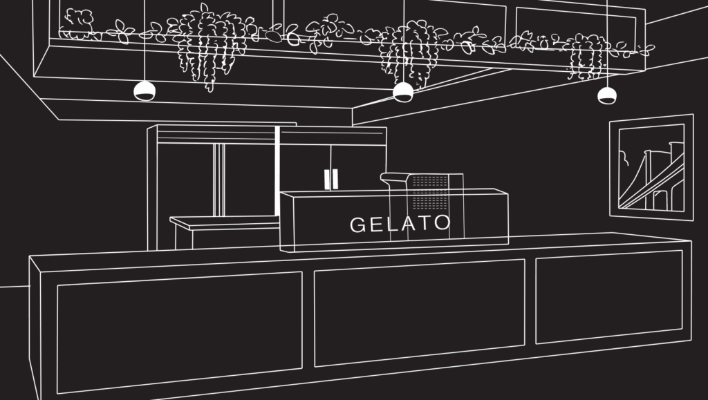 Gelato counter